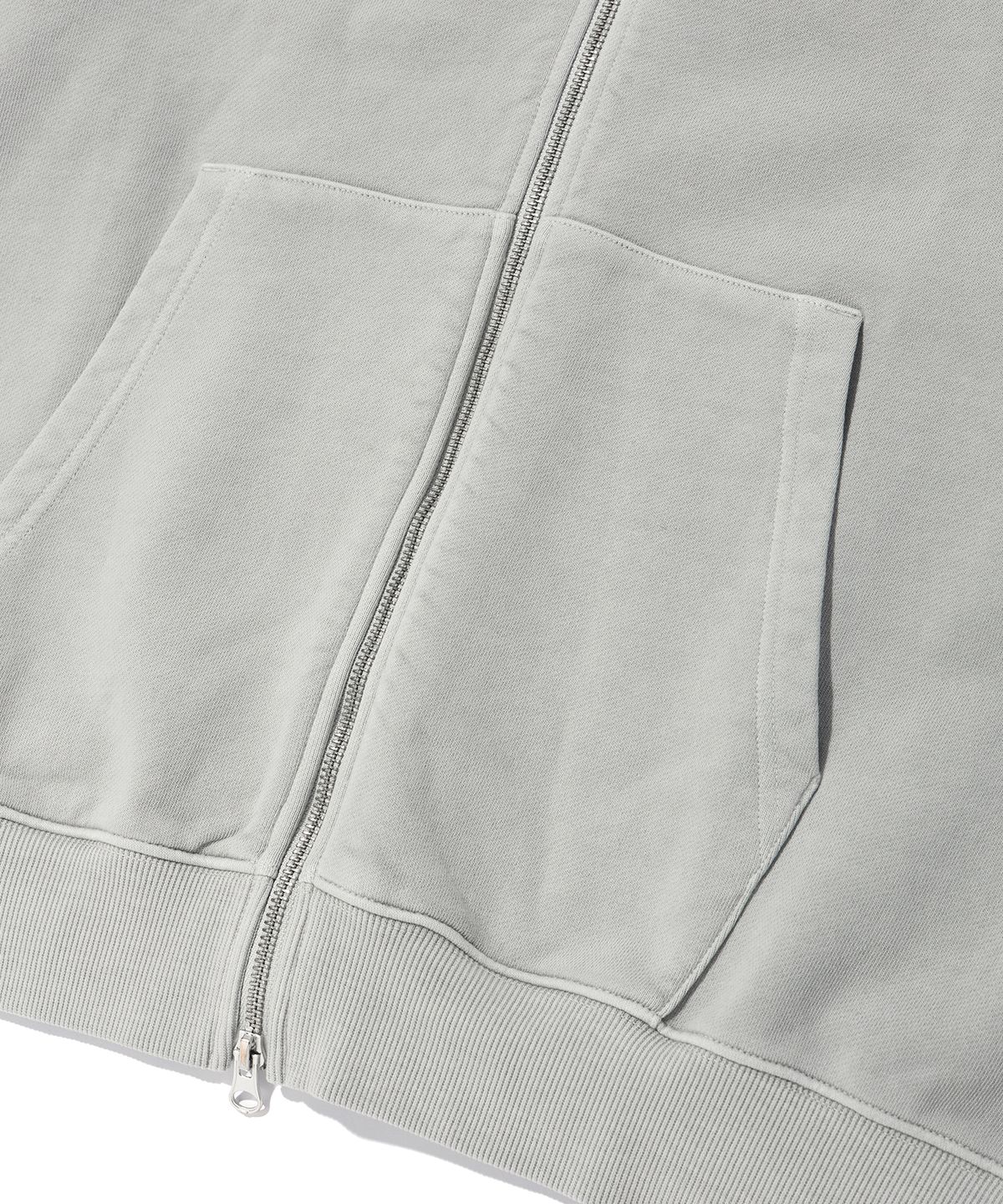 사운즈라이프(SOUNDSLIFE) Vintage Pigment Hoodie Zip Up Light Grey