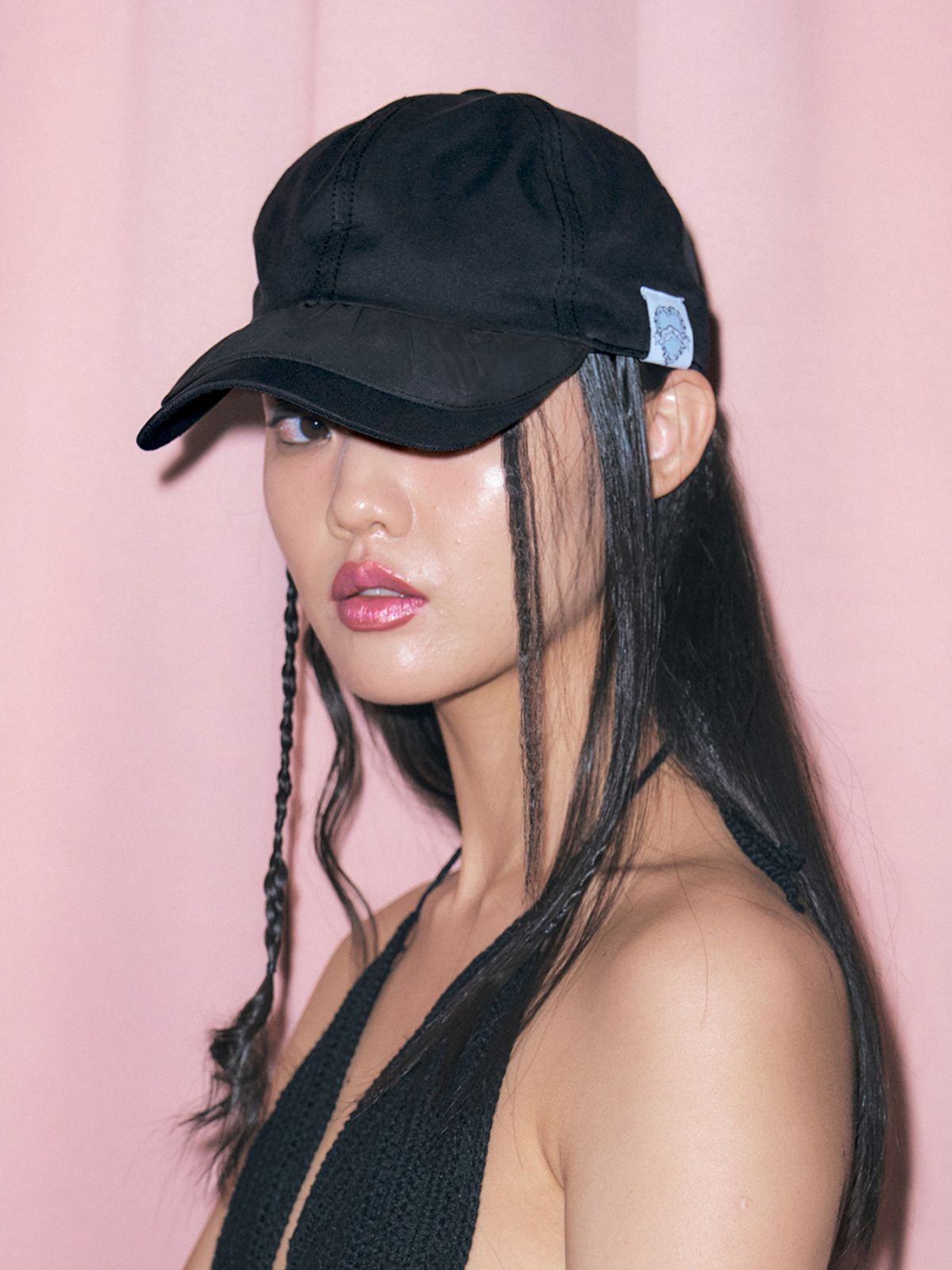 포에지담(POESIEDAME) SEASHELL CAP IN BLACK