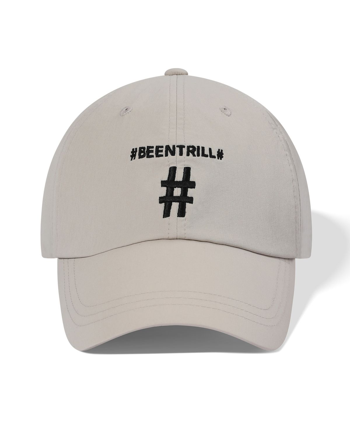 빈트릴(BEENTRILL) 우븐 테크 볼캡(라이트 베이지)