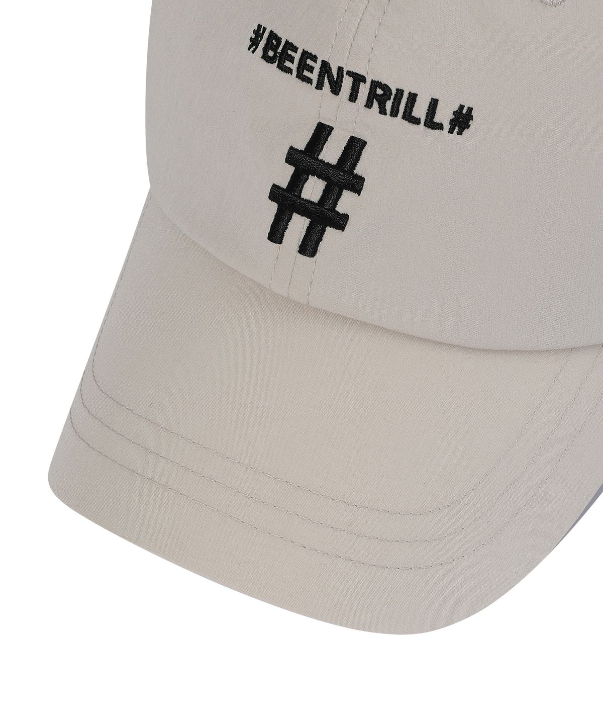 빈트릴(BEENTRILL) 우븐 테크 볼캡(라이트 베이지)