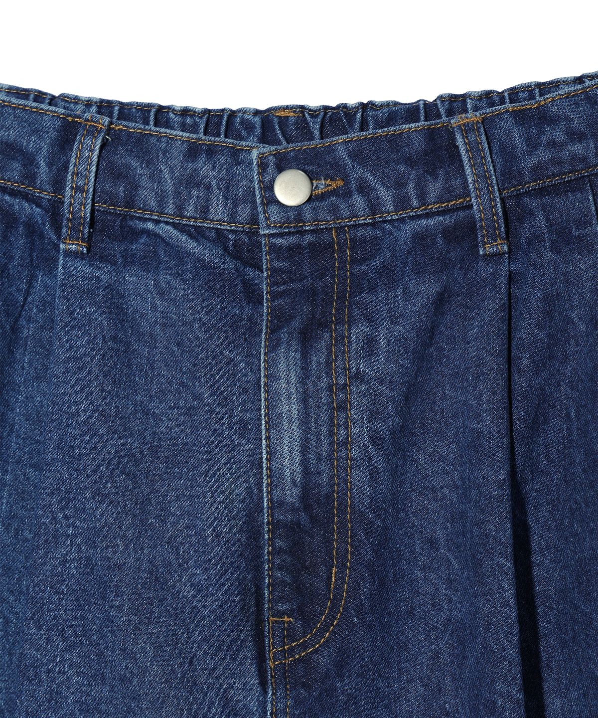 사운즈라이프(SOUNDSLIFE) Two Tuck denim Shorts Medium Indigo