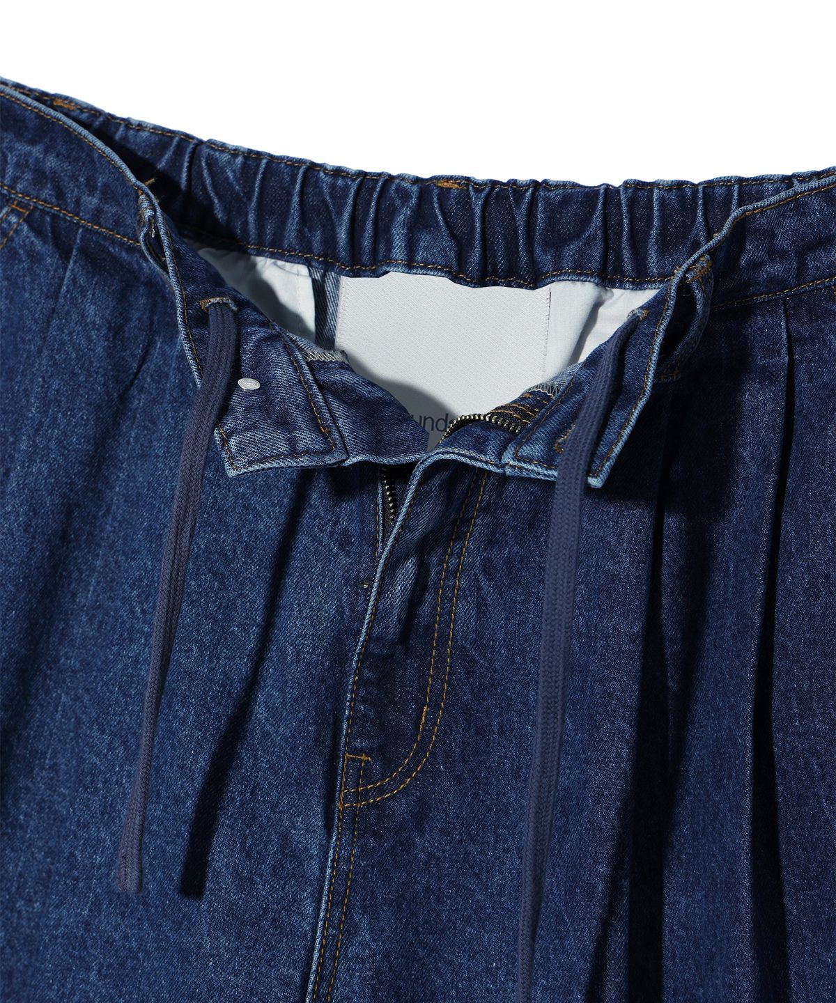 사운즈라이프(SOUNDSLIFE) Two Tuck denim Shorts Medium Indigo