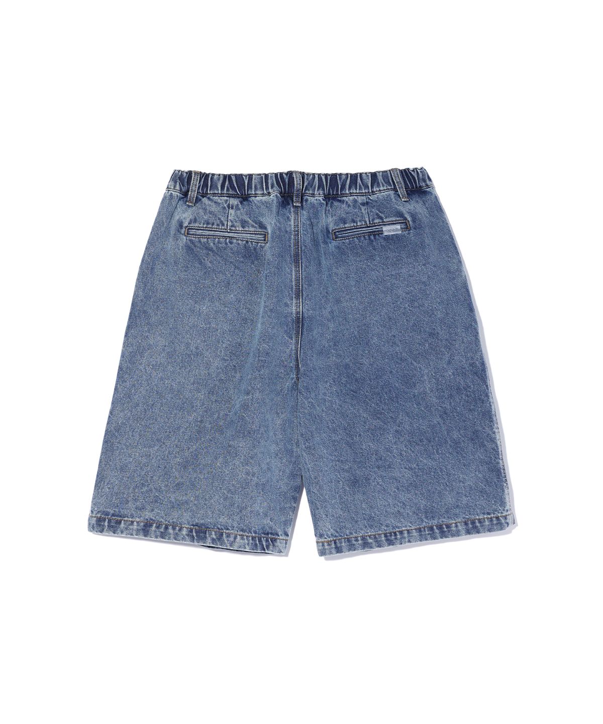 사운즈라이프(SOUNDSLIFE) Two Tuck denim Shorts Light Indigo