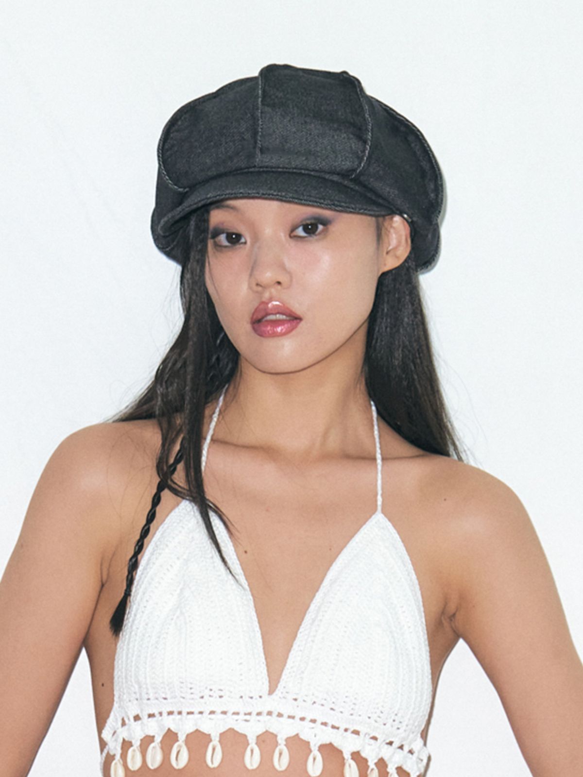 포에지담(POESIEDAME) GRAND DENIM MARGOT HAT