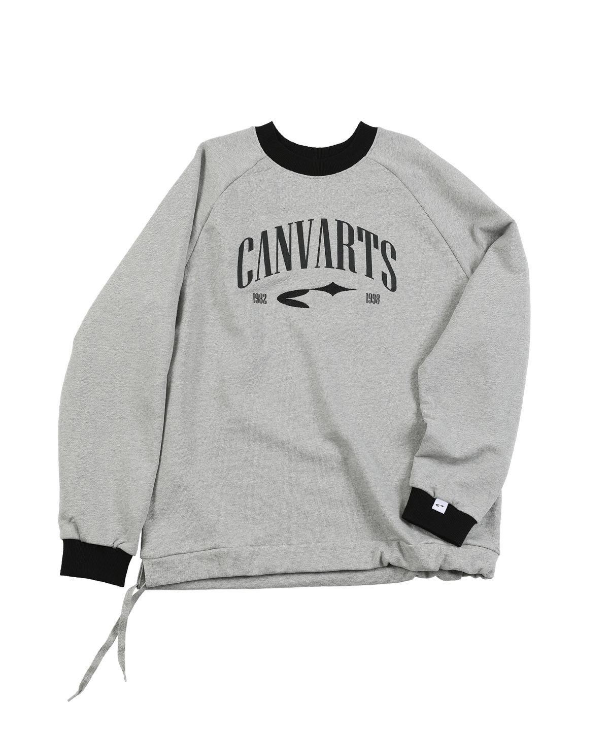 캔바츠(CANVARTS) 스트링 래글런 맨투맨 클래식 (그레이)