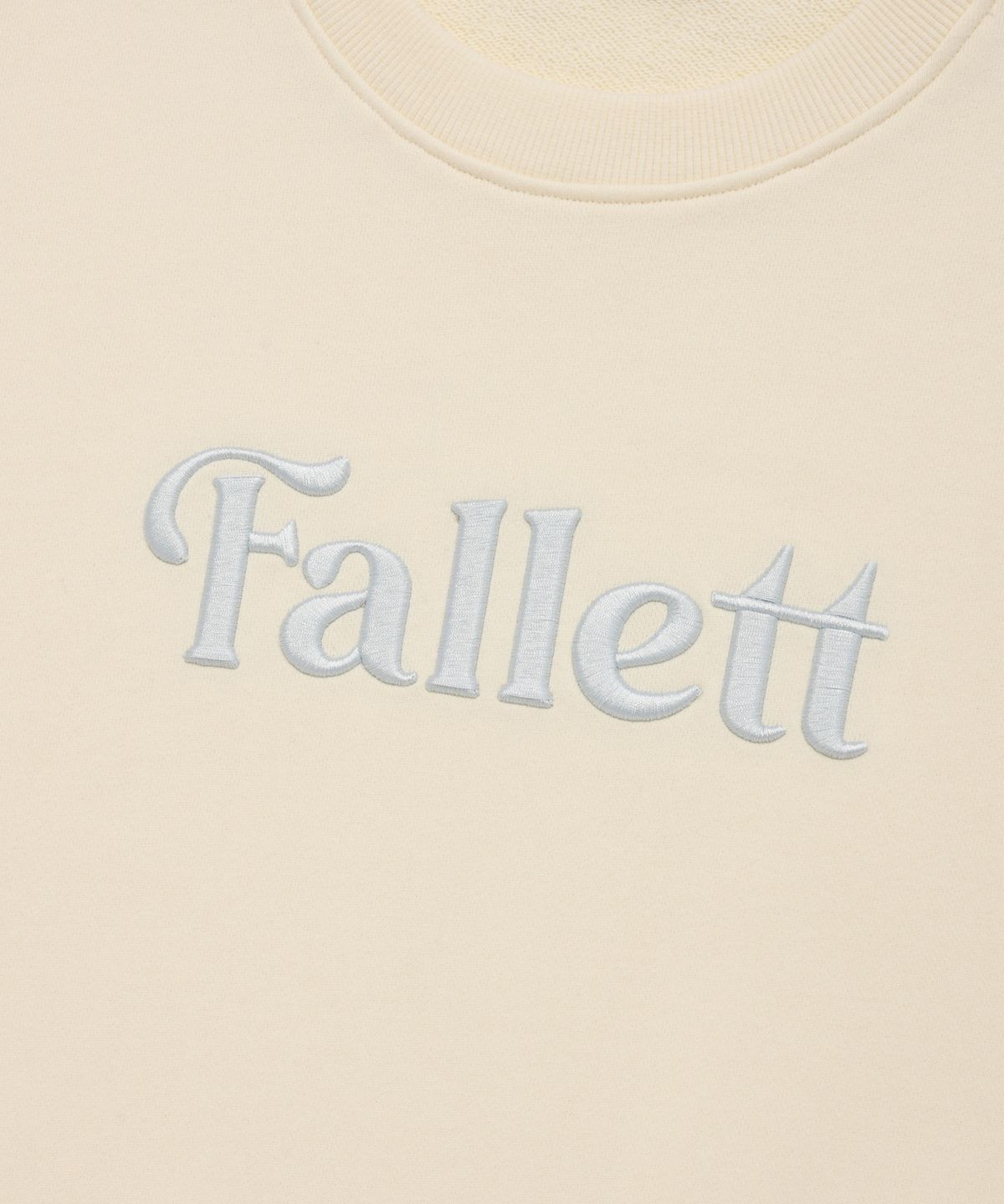 팔렛(FALLETT) 스토리 로고 맨투맨 아이보리