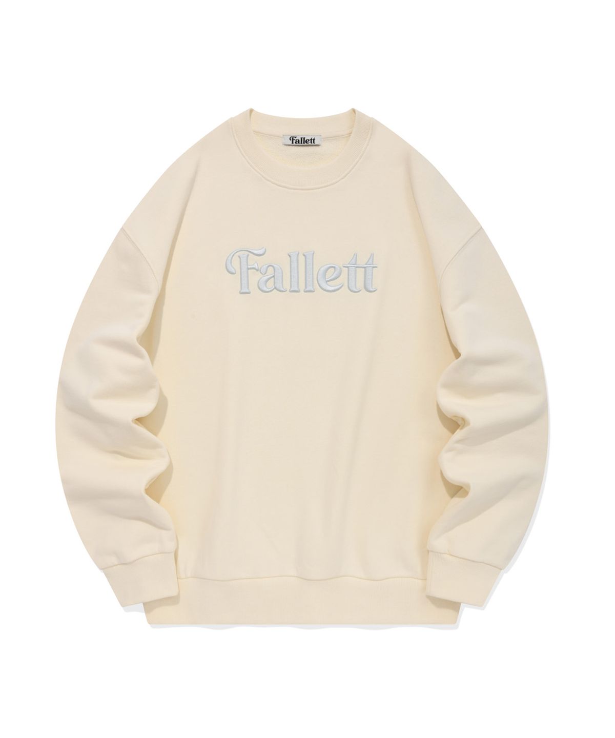 팔렛(FALLETT) 스토리 로고 맨투맨 아이보리