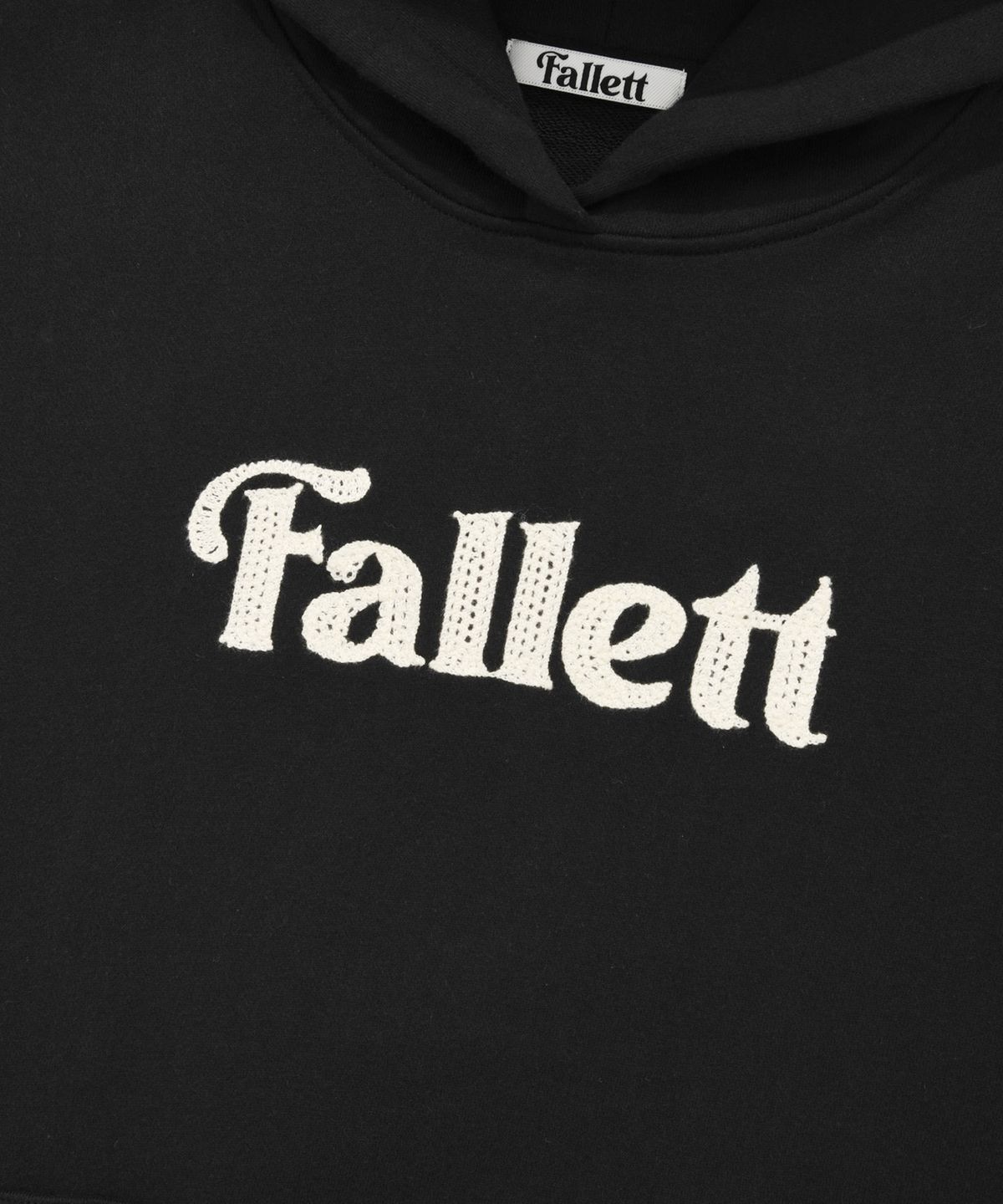 팔렛(FALLETT) 스토리 로고 후드 블랙