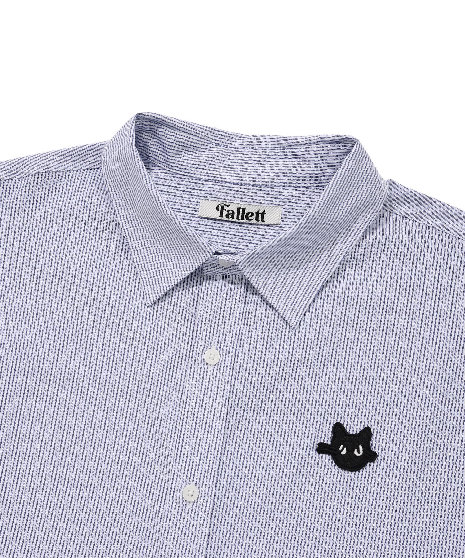 MUSINSA公式 | FALLETT Nero Oxford Shirt Blue Stripes