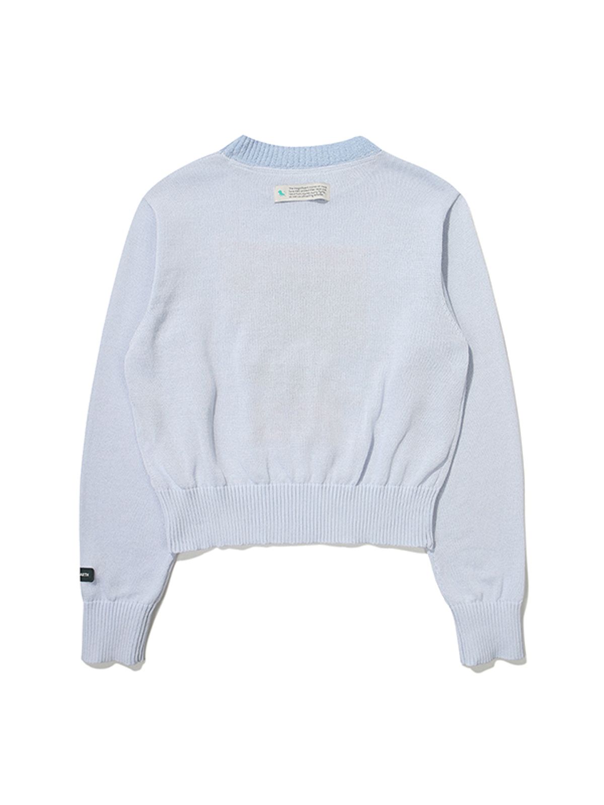 비비씨 어스(BBC EARTH) W 애니멀 라운드 스웨터_Light Blue