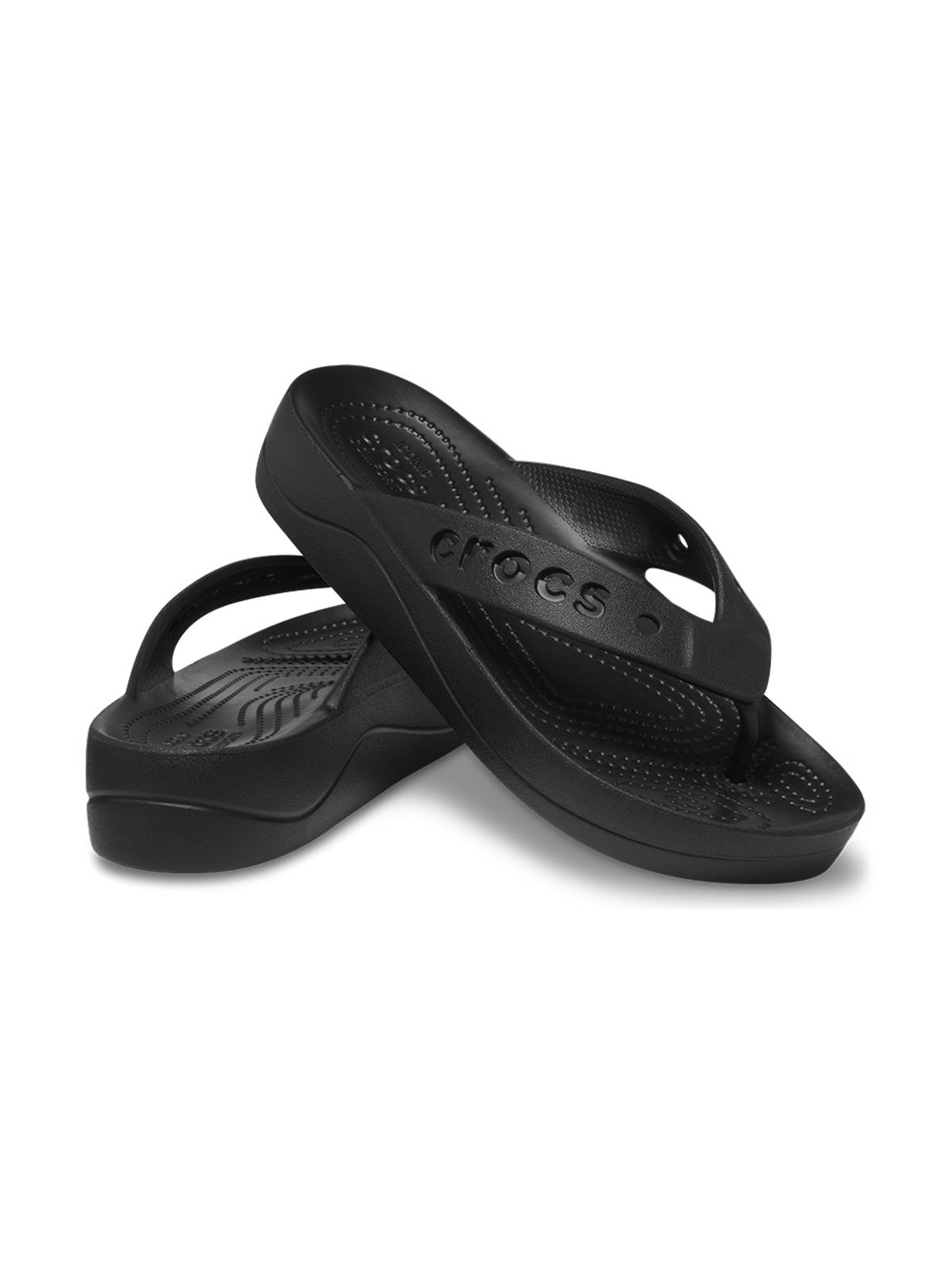 크록스(CROCS) 여성 BAYA PLATFORM FLIP BK (24SWSD208395)