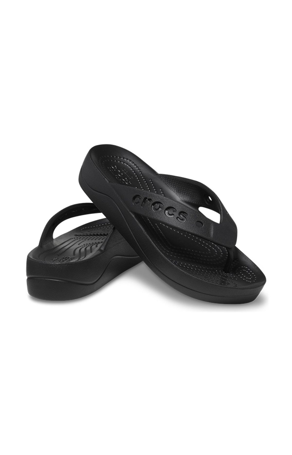 크록스(CROCS) 여성 BAYA PLATFORM FLIP BK (24SWSD208395)