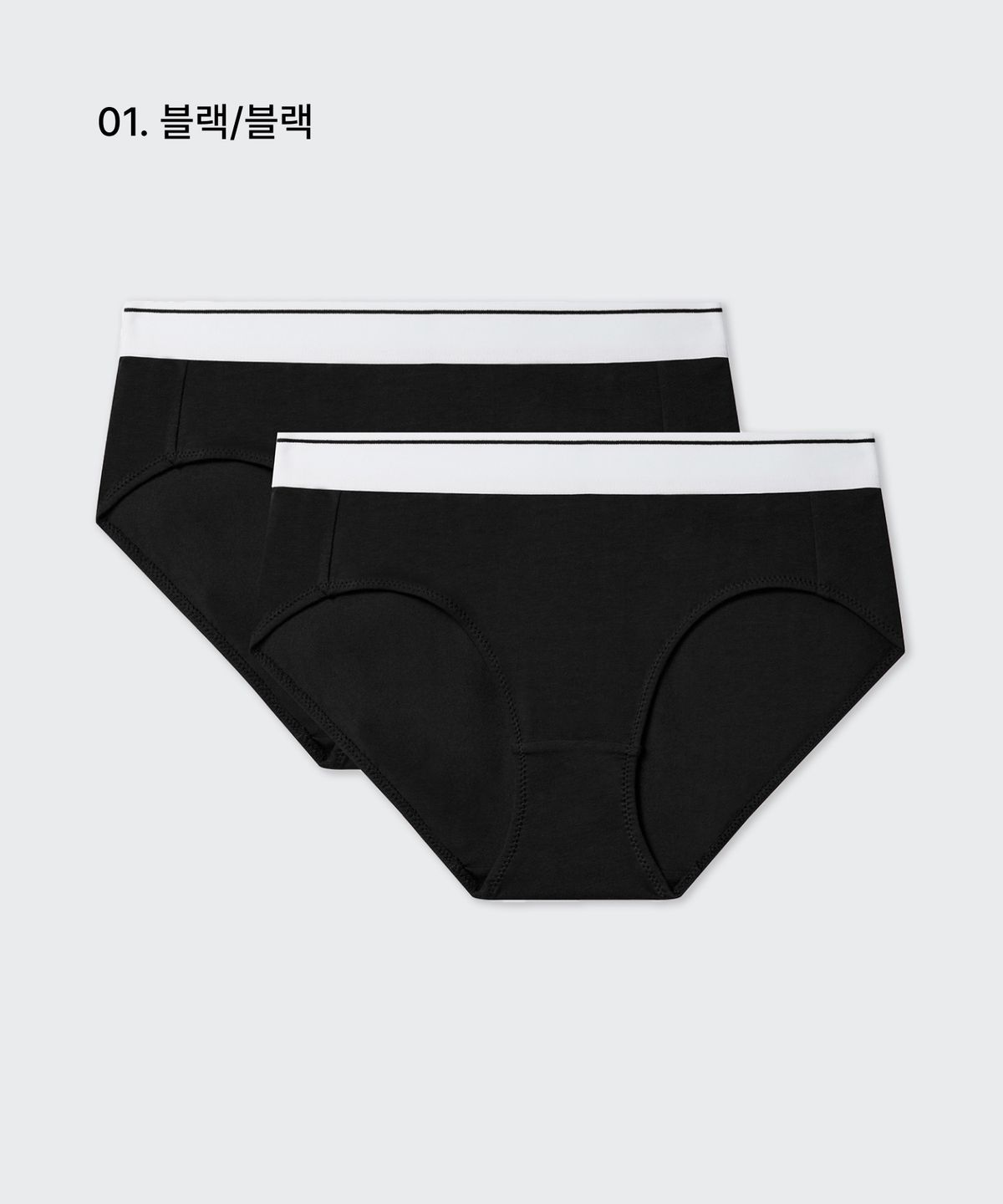 무신사 스탠다드 우먼(MUSINSA STANDARD WOMAN) 우먼즈 코튼 화이트 밴디드 팬티 2팩