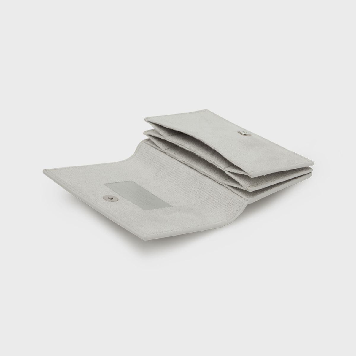 홈보이스포츠클럽(HOMEBOI SPORT CLUB) Accordion suede card hoder (아코디언 스웨이드 카드 홀더) - gray