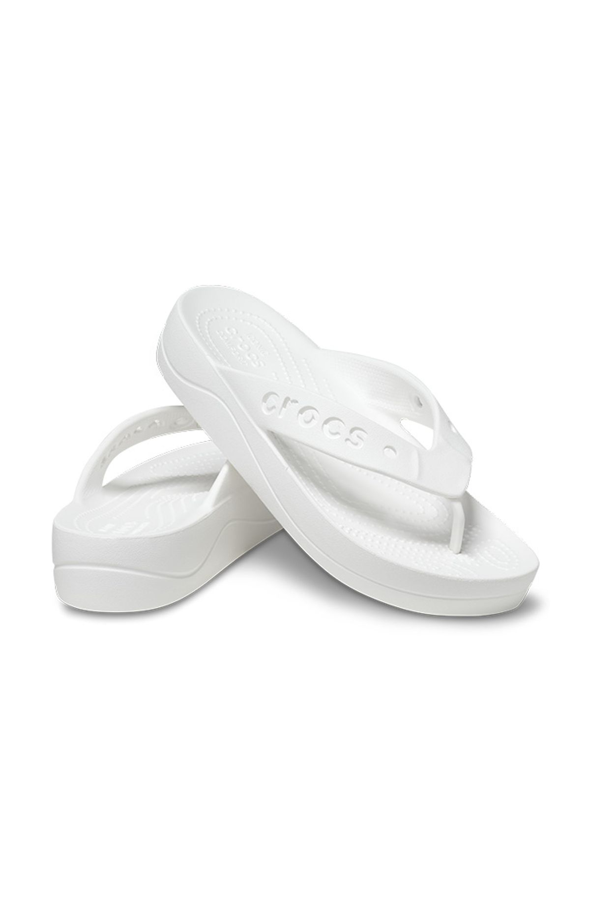 크록스(CROCS) 여성 바야 플랫폼 플립 WT (24SWSD208395)