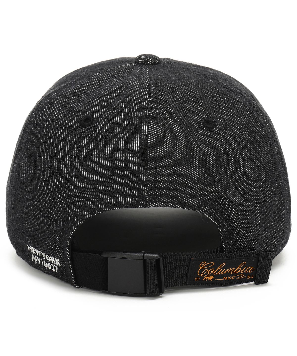 컬럼비아 유니버시티(COLUMBIA UNIVERSITY) NY10027 LOGO DENIM BALL CAP 블랙데님