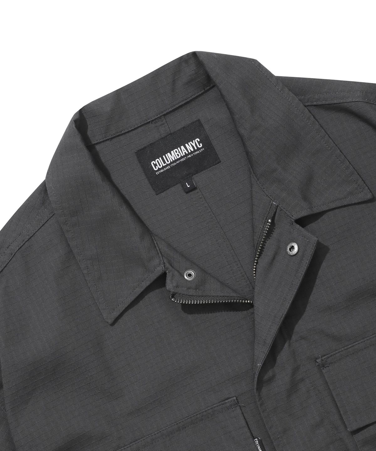 컬럼비아 유니버시티(COLUMBIA UNIVERSITY) NYC BLACKSERIES UTILITY S/S SHIRTS JACKET 차콜