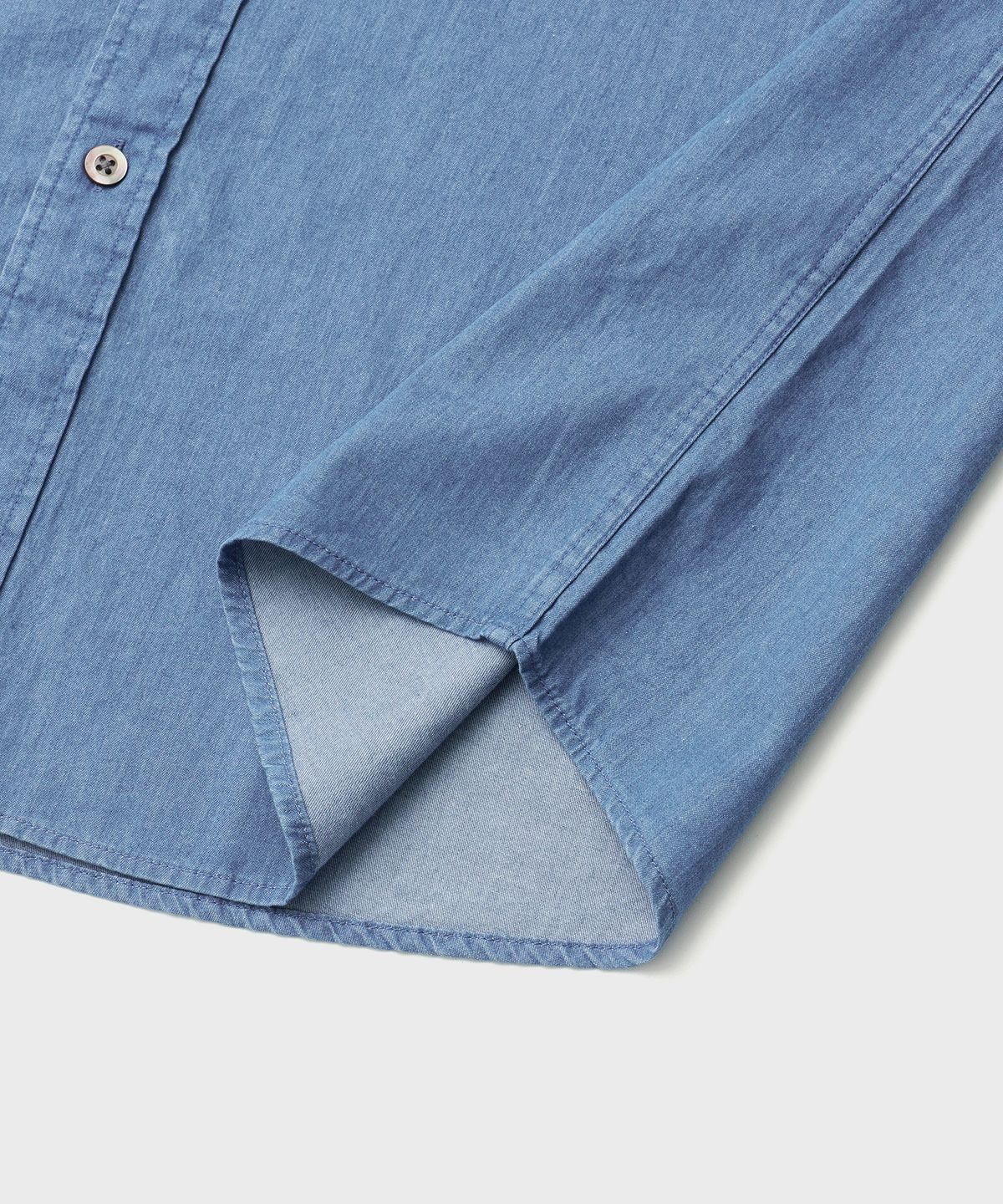 어나더 오피스(ANOTHER OFFICE) Portland Denim Shirt (Mid Blue)