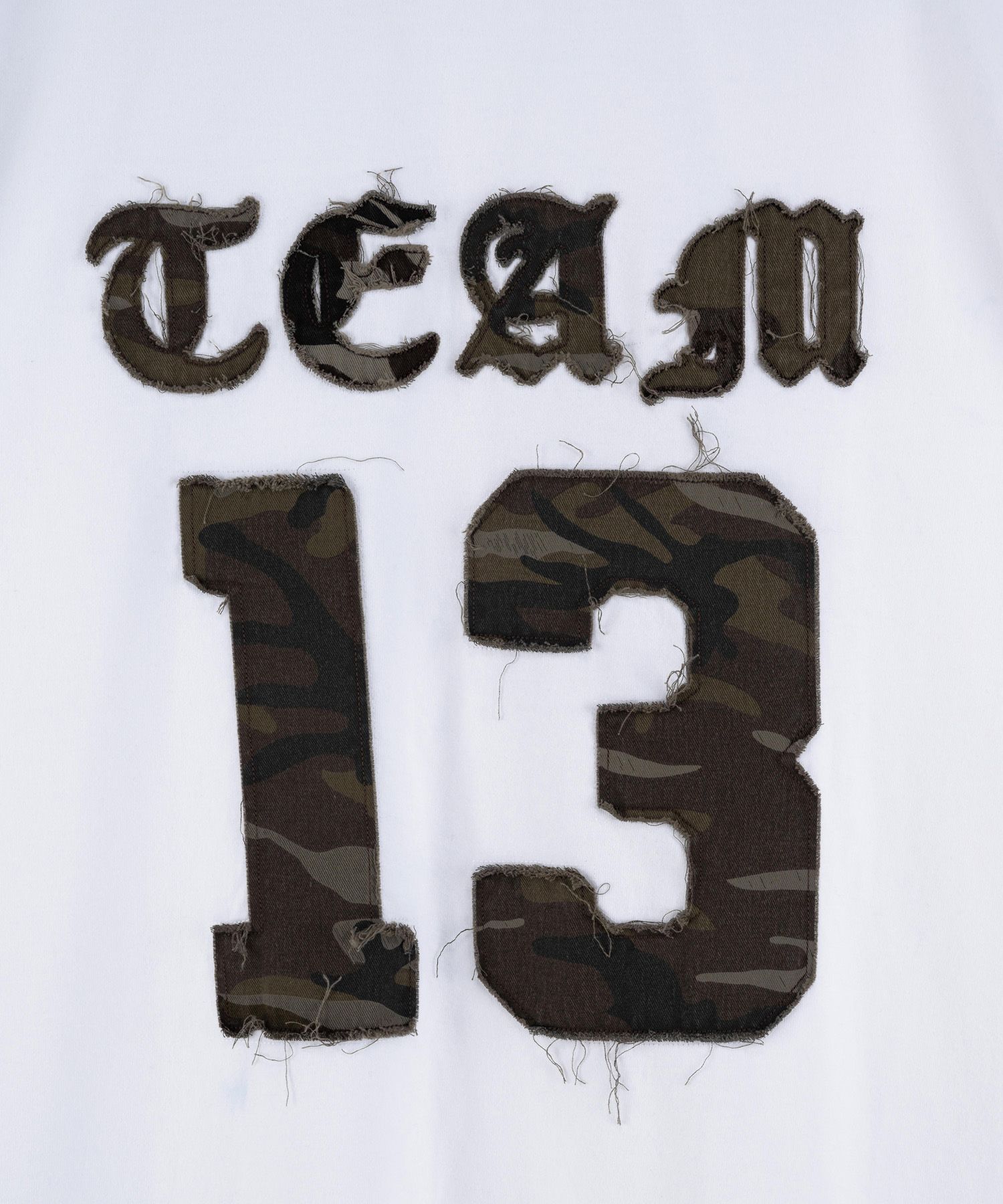 MUSINSA | BAUF Numbering camo short sleeve t-shirt [white]