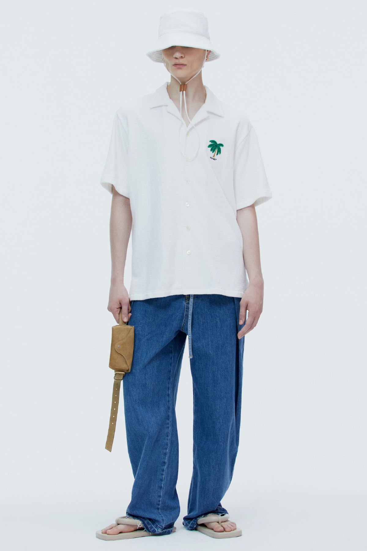 노앙(NOHANT) TERRY SHORT SLEEVE SHIRT WHITE