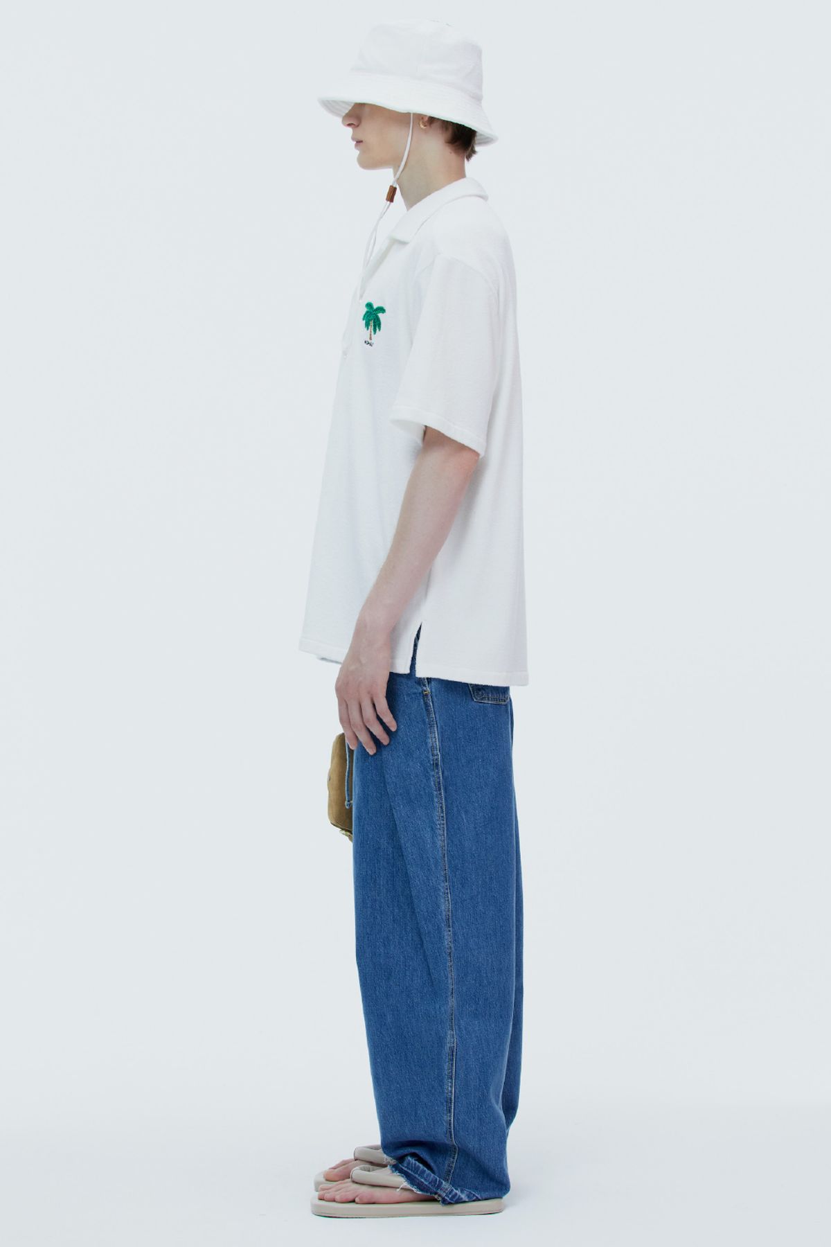 노앙(NOHANT) TERRY SHORT SLEEVE SHIRT WHITE