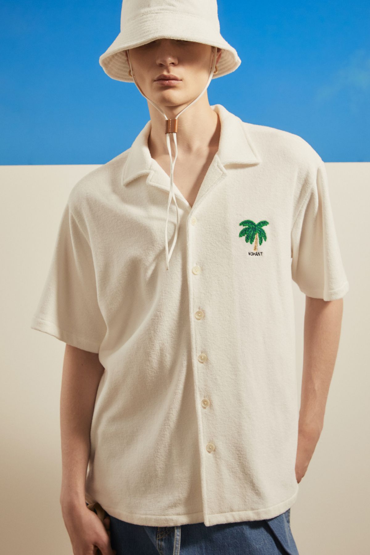노앙(NOHANT) TERRY SHORT SLEEVE SHIRT WHITE