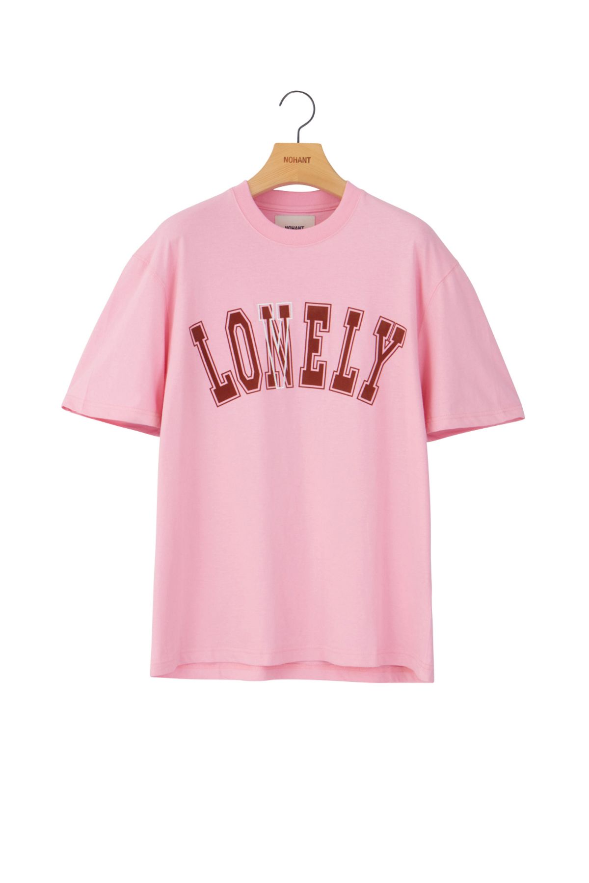 노앙(NOHANT) LONELY/LOVELY SHORT SLEEVE T SHIRT RESORT-PINK