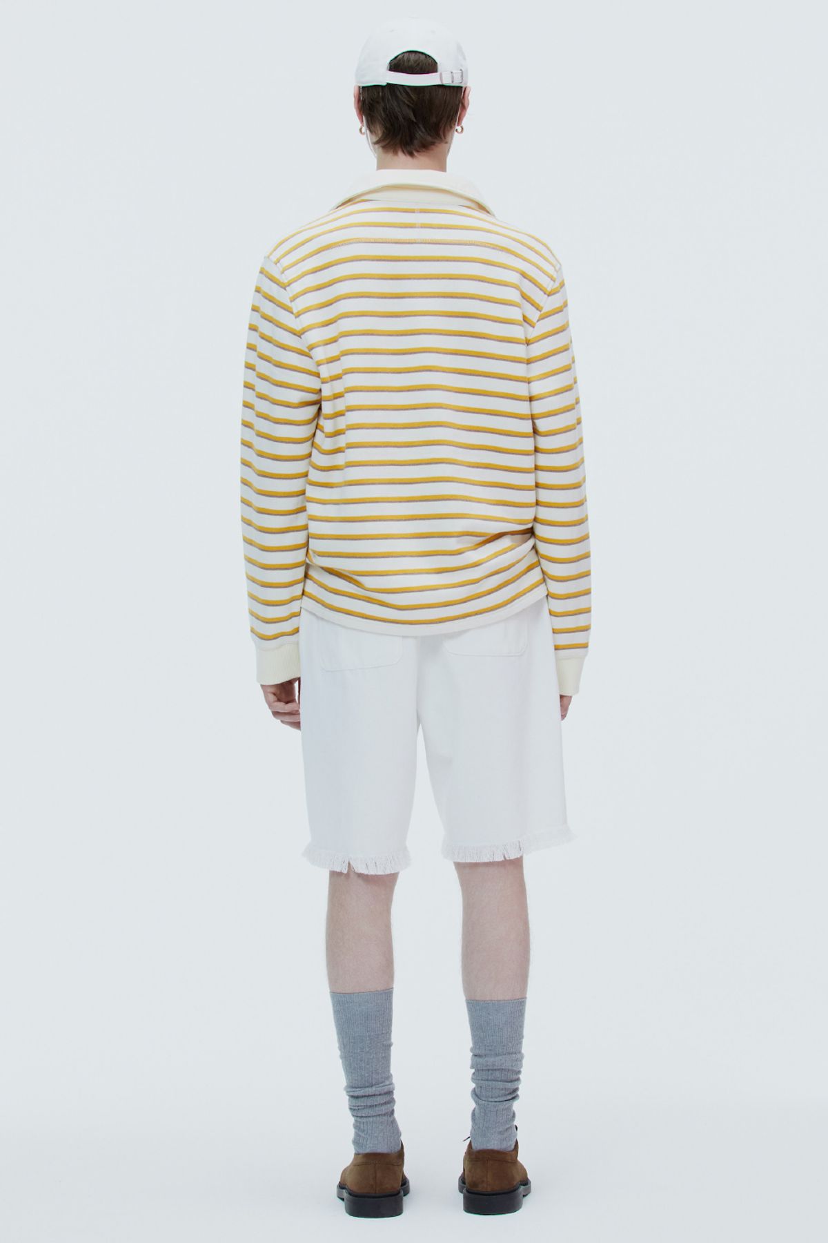 노앙(NOHANT) OVERSIZED FRINGE SHORTS WHITE
