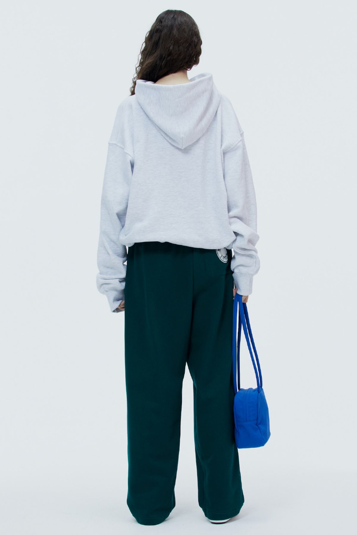 노앙(NOHANT) ONE TUCK JERSEY BELT PANTS  DEEP GREEN