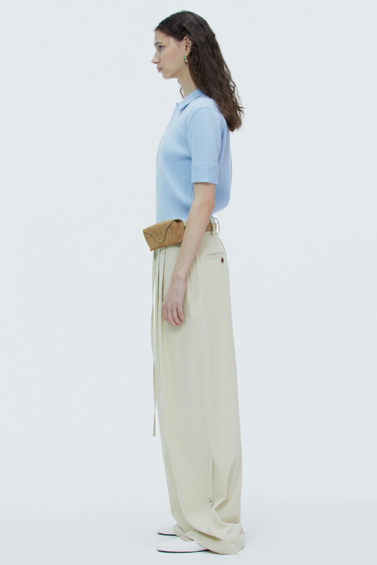 노앙(NOHANT) UNISEX TWO TUCK CHINO PANTS BEIGE