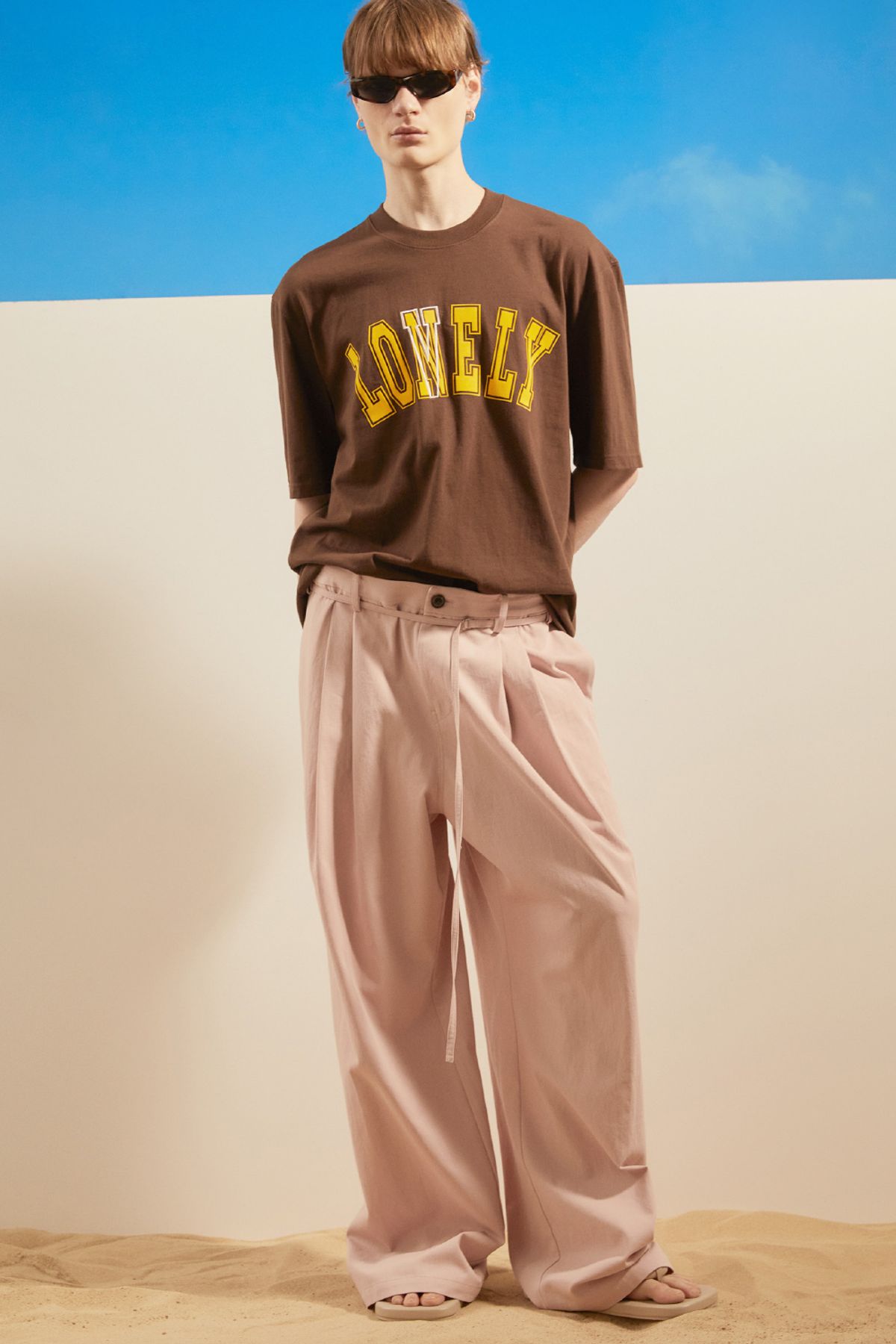 노앙(NOHANT) UNISEX TWO TUCK CHINO PANTS RESORT-PINK