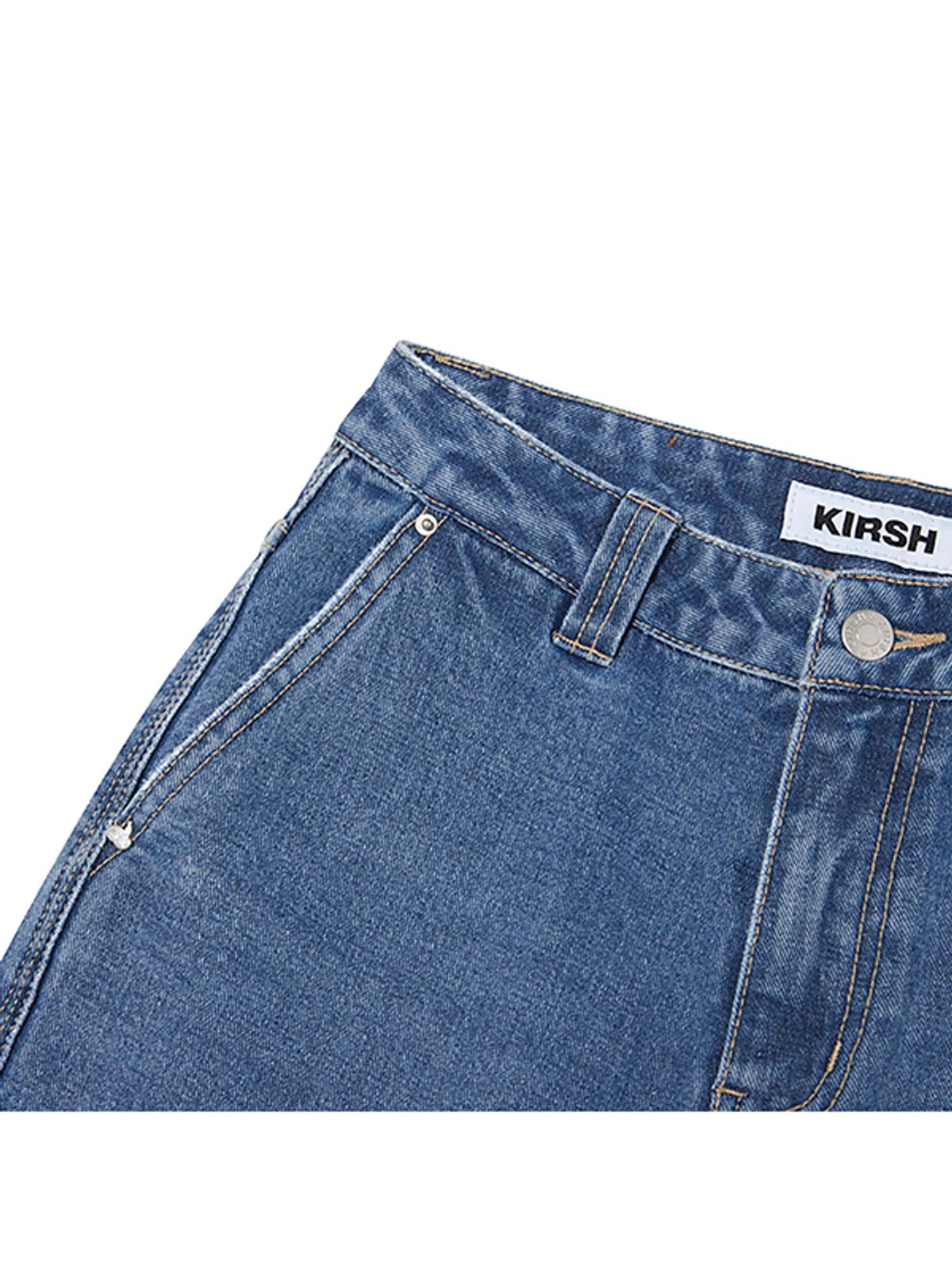 키르시(KIRSH) 체리 베이직 와이드 데님 팬츠 [블루]