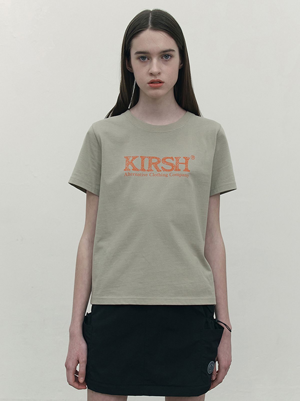 키르시(KIRSH) 두들 체리 투웨이 우븐 스커트 [블랙]