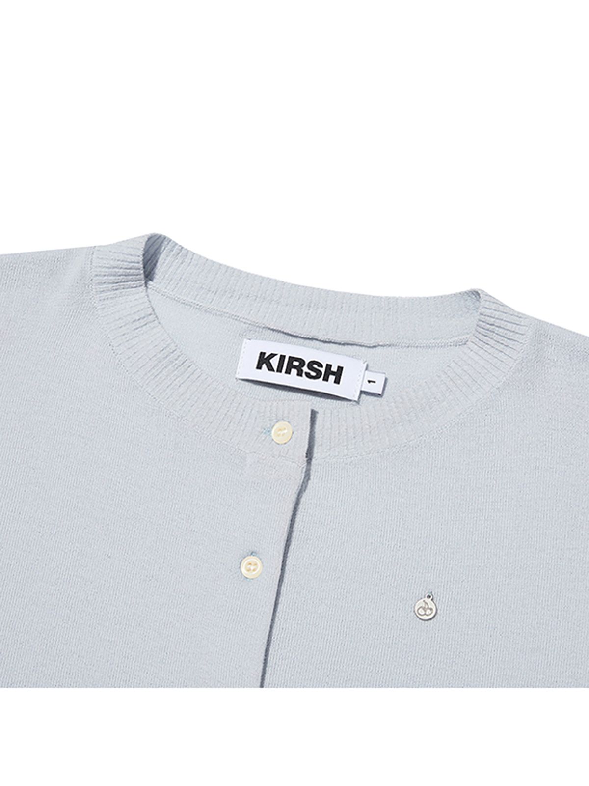 키르시(KIRSH) 스몰 체리 스탠다드 니트 가디건 [스카이]