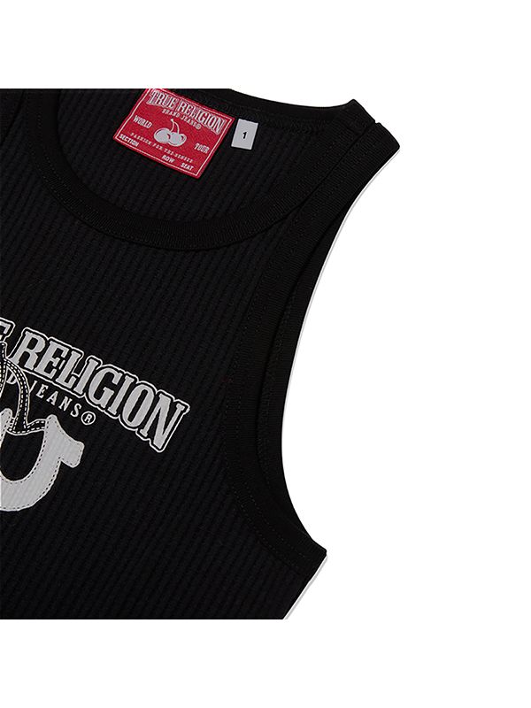 ★2024SS新作★KIRSH X TRUERELIGION★TIGHT SLEEVELESS MUSINSA | KIRSH Kirsh x True Religion Tight Sleeveless [Black]
