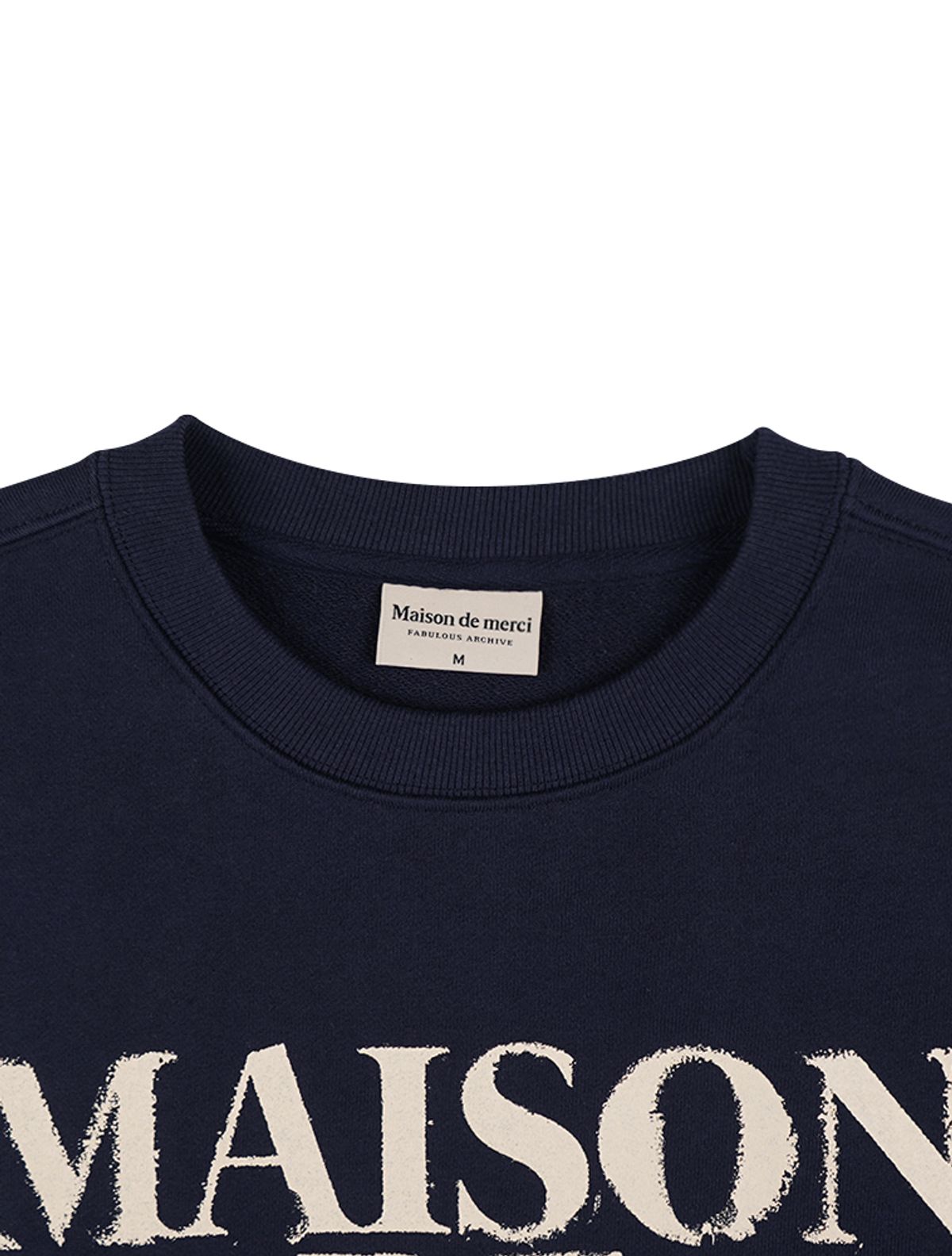 라 메종 스튜디오(LA MAISON STUDIO) UNISEX 카고포켓 DISPLACE 로고 맨투맨 네이비(FCE1TS101M)