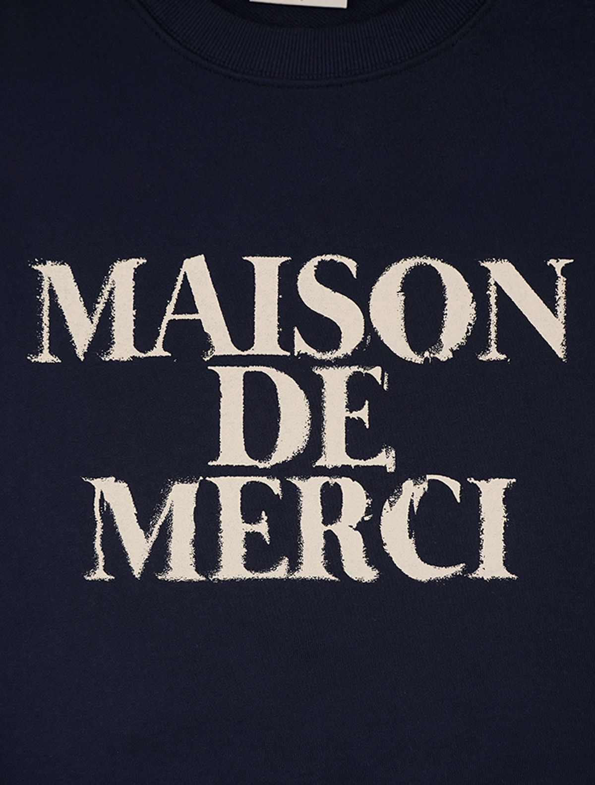 라 메종 스튜디오(LA MAISON STUDIO) UNISEX 카고포켓 DISPLACE 로고 맨투맨 네이비(FCE1TS101M)