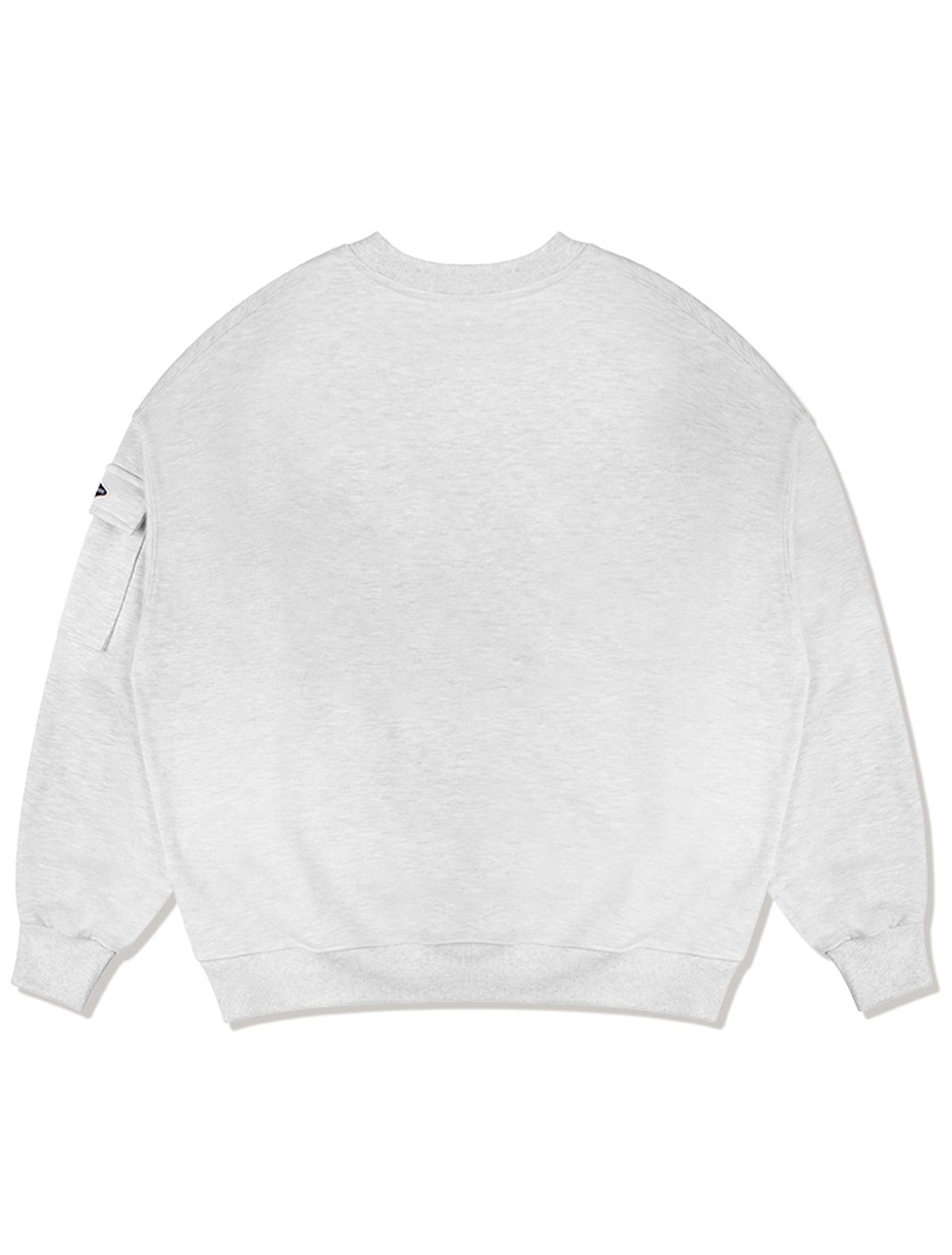 라 메종 스튜디오(LA MAISON STUDIO) UNISEX 카고포켓 DISPLACE 로고 맨투맨 애쉬그레이(FCE1TS101M)
