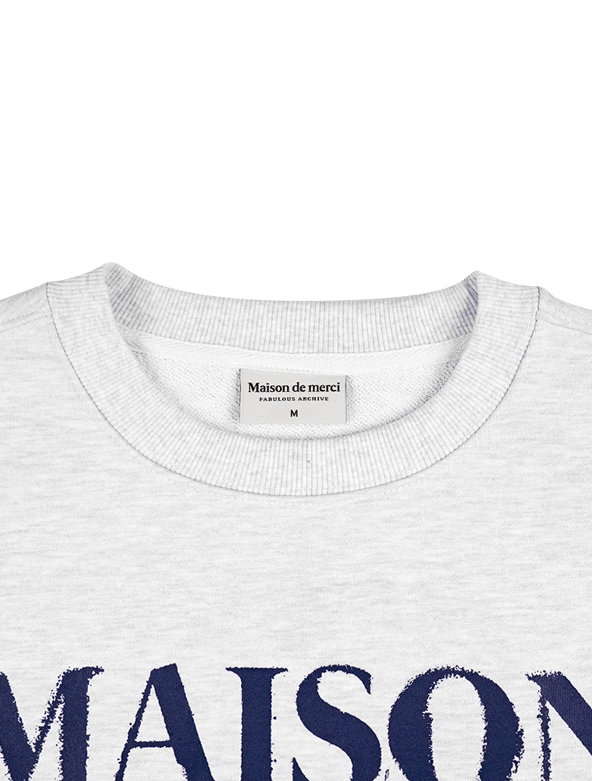라 메종 스튜디오(LA MAISON STUDIO) UNISEX 카고포켓 DISPLACE 로고 맨투맨 애쉬그레이(FCE1TS101M)