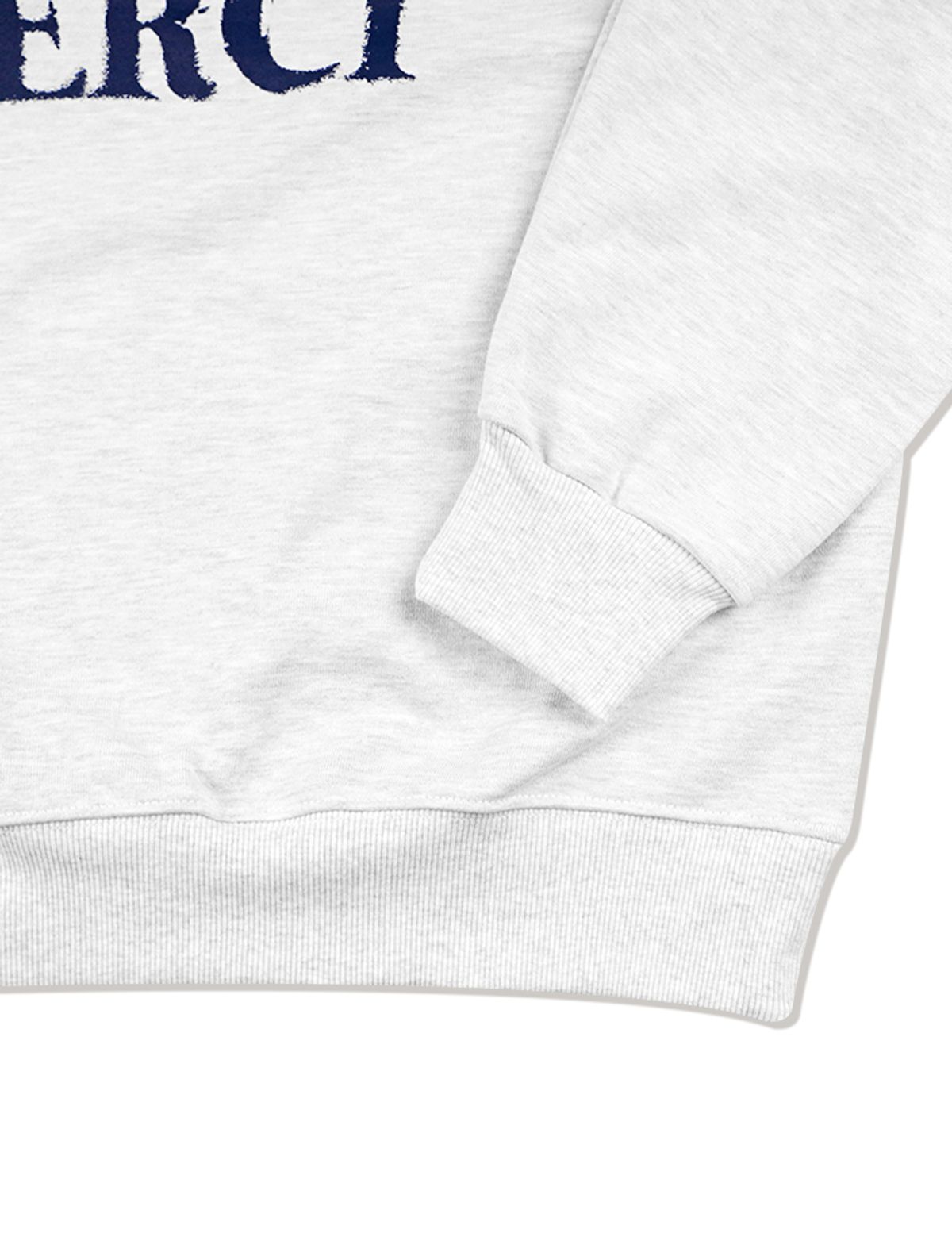라 메종 스튜디오(LA MAISON STUDIO) UNISEX 카고포켓 DISPLACE 로고 맨투맨 애쉬그레이(FCE1TS101M)