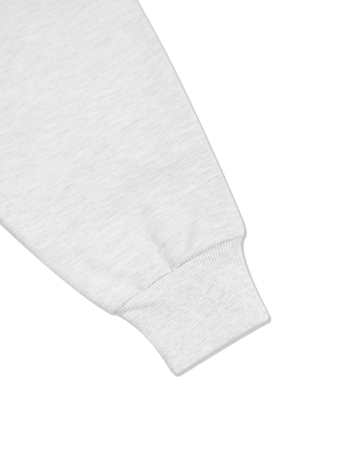 라 메종 스튜디오(LA MAISON STUDIO) UNISEX 카고포켓 DISPLACE 로고 맨투맨 애쉬그레이(FCE1TS101M)
