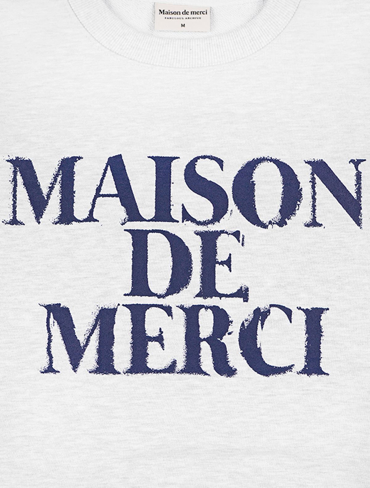 라 메종 스튜디오(LA MAISON STUDIO) UNISEX 카고포켓 DISPLACE 로고 맨투맨 애쉬그레이(FCE1TS101M)
