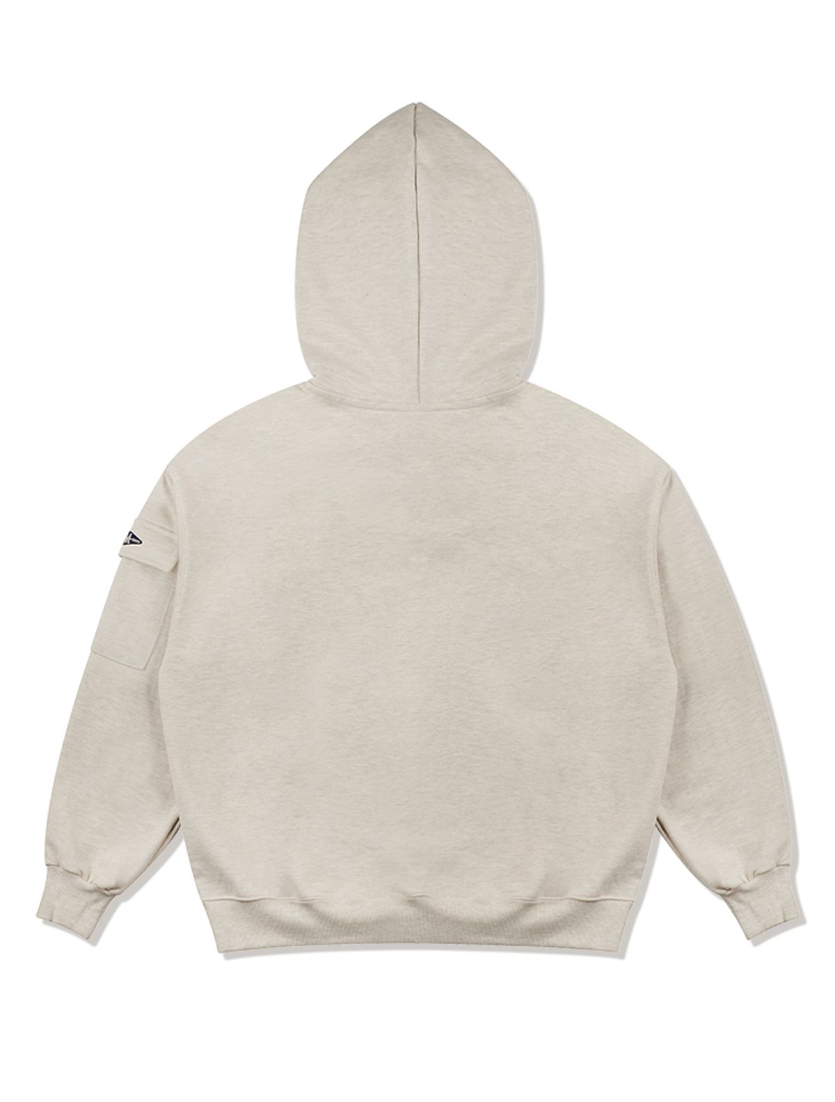 라 메종 스튜디오(LA MAISON STUDIO) UNISEX 카고포켓 DISPLACE 로고 후드 오트밀(FCE1TS102M)