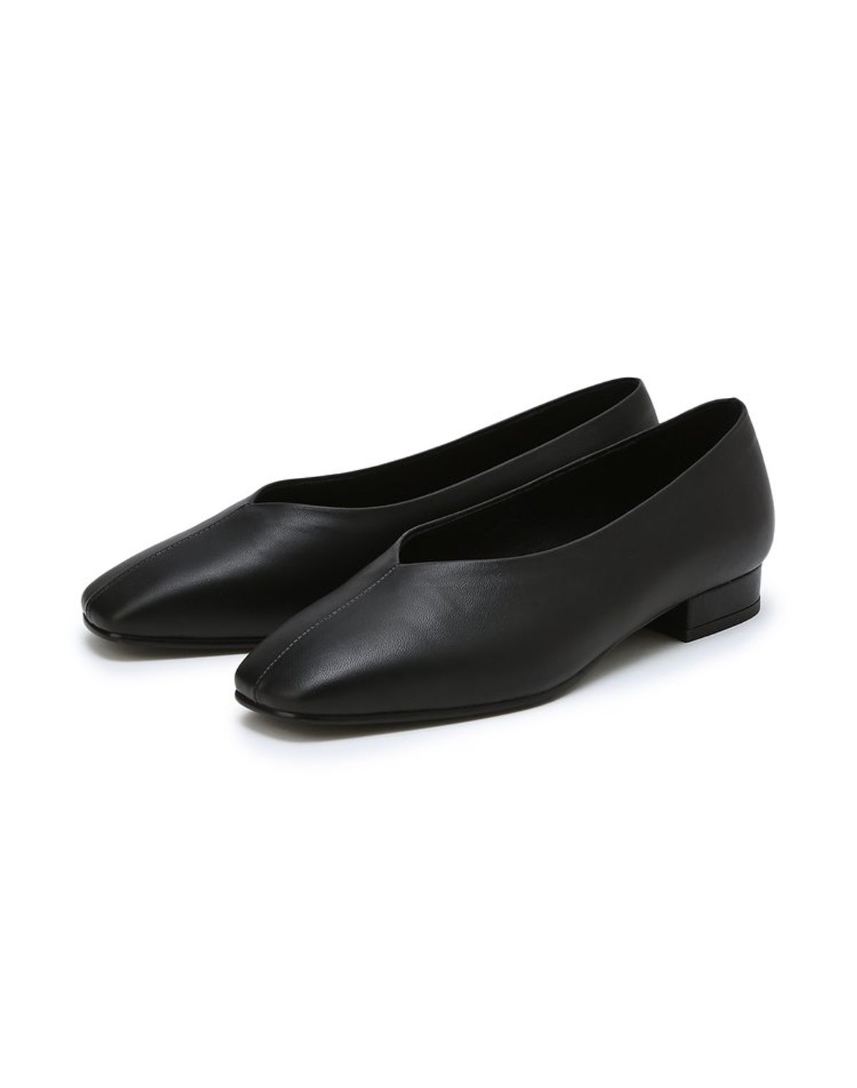 질바이질스튜어트(JILL BY JILLSTUART) [케이트] 양가죽 스퀘어 토 플랫 슈즈