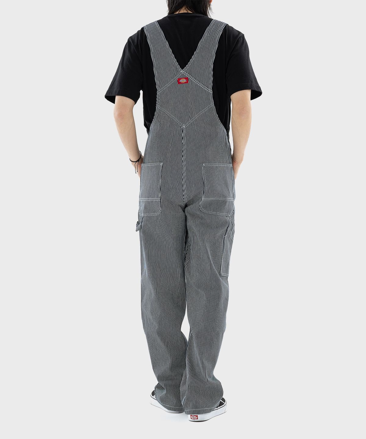 디키즈(DICKIES) BIB 오버롤 팬츠 Hickory Stripe