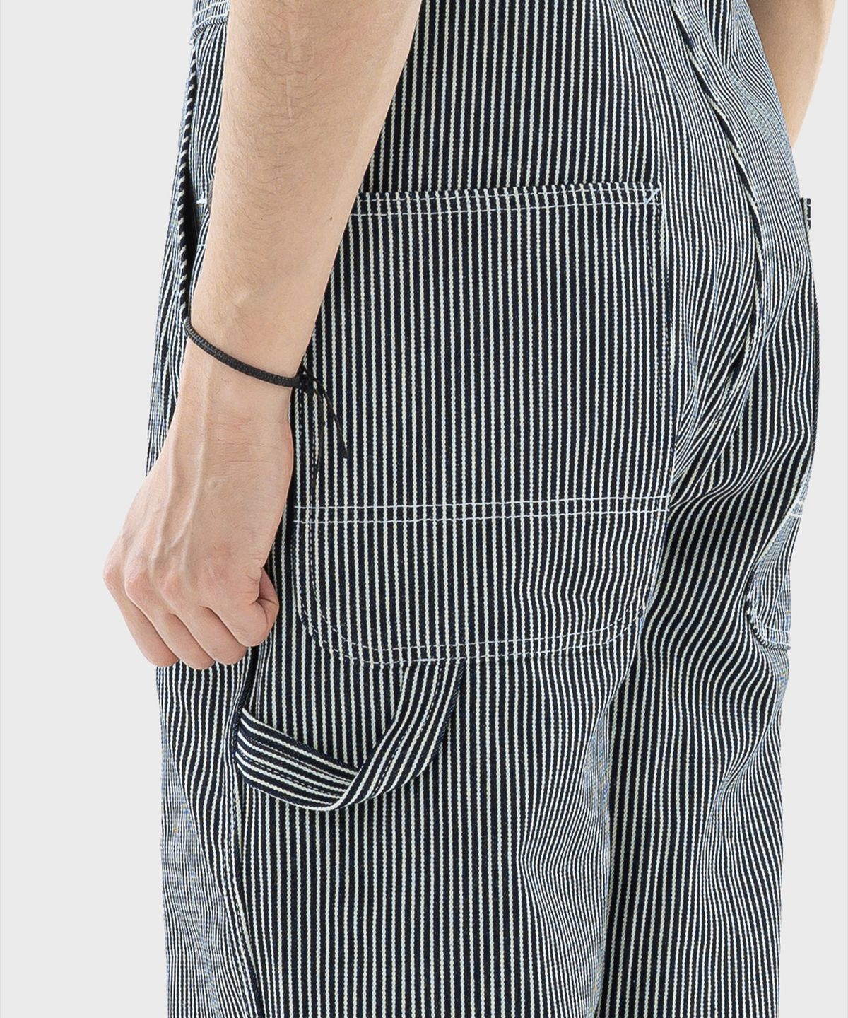 디키즈(DICKIES) BIB 오버롤 팬츠 Hickory Stripe