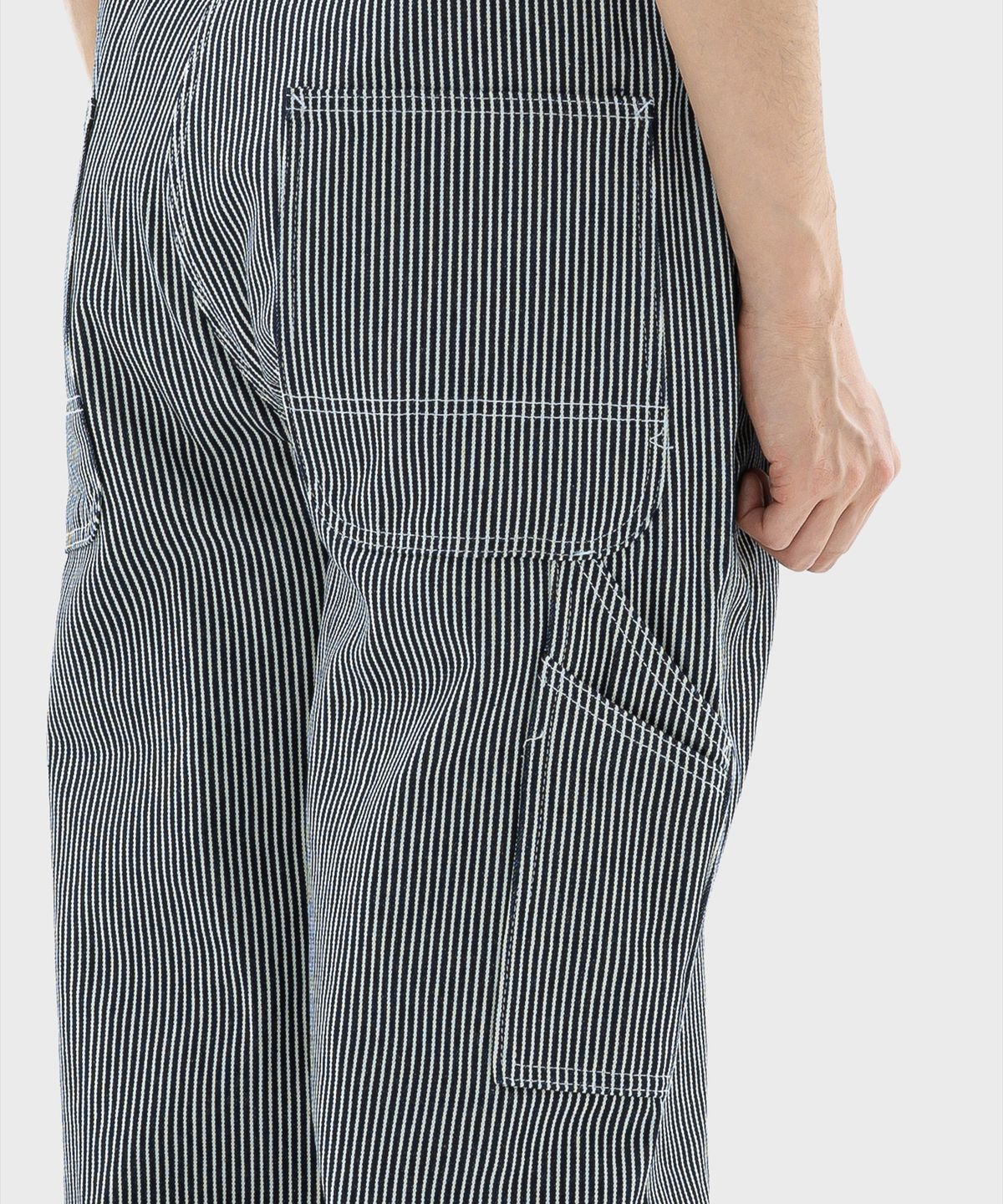 디키즈(DICKIES) BIB 오버롤 팬츠 Hickory Stripe
