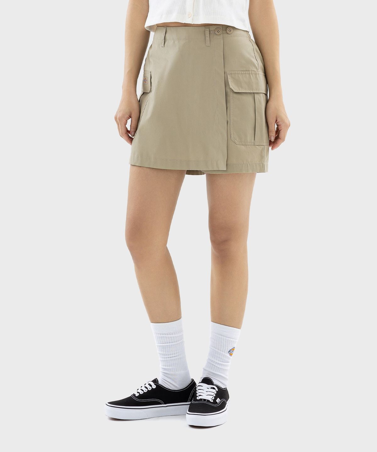 디키즈(DICKIES) 우먼스 릴렉스핏 스커트 팬츠 Dessert Sand