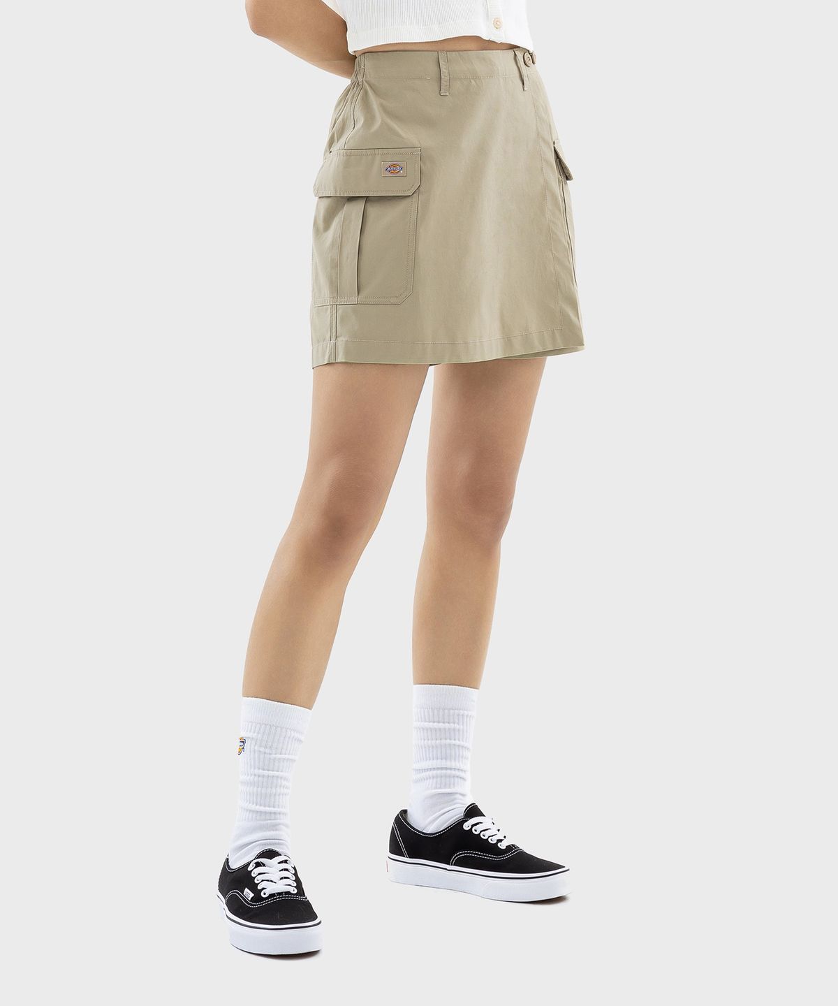 디키즈(DICKIES) 우먼스 릴렉스핏 스커트 팬츠 Dessert Sand