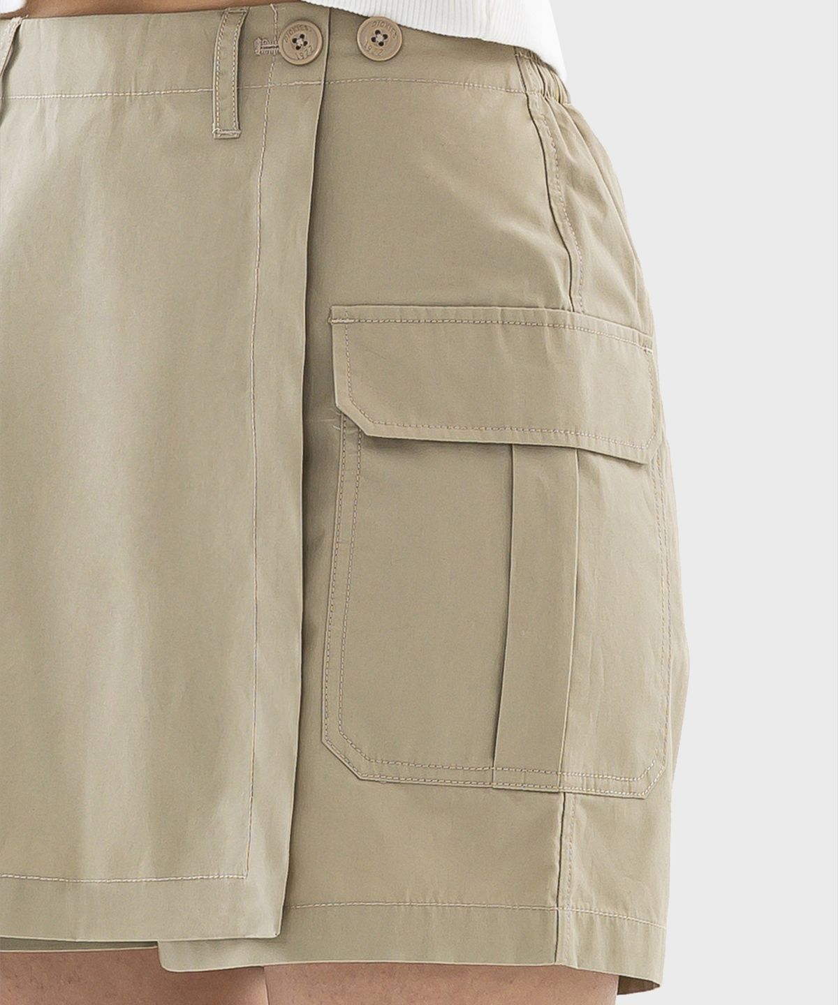 디키즈(DICKIES) 우먼스 릴렉스핏 스커트 팬츠 Dessert Sand